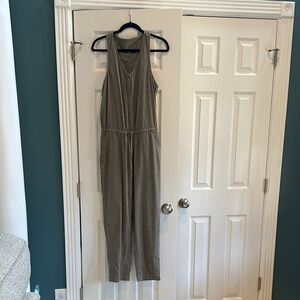 Prana striped green jumpsuit